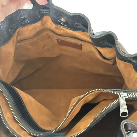 Patricia Nash Peruvian Paint Drawstring Whitney Tote EUC Clean - Picture 10 of 12